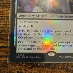 Spider-Man MTG The Soul Stone Legendary Artifact - Infinity Stone foil 💎 - Image 5