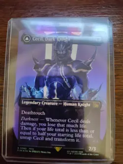 Cecil, Dark Knight Borderless Foil Final Fantasy MTG NM - Image 1