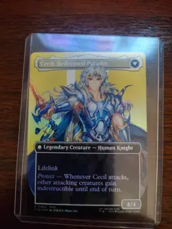 Cecil, Dark Knight Borderless Foil Final Fantasy MTG NM - Image 2