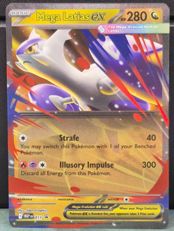 Mega Latias ex MEP EN 011 NM Black Star Promo Pokemon Evolution Holo Card Game - Image 1