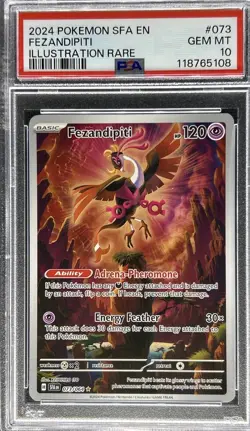 2024 Pokemon Shrouded Fable ** FEZANDIPITI ** Illustration Rare #73 💎 PSA 10💎 - Image 1