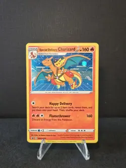 Pokemon TCG Special Delivery Charizard SWSH075 Near Mint Holo Promo Pikachu - Image 1