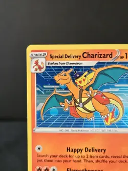 Pokemon TCG Special Delivery Charizard SWSH075 Near Mint Holo Promo Pikachu - Image 3