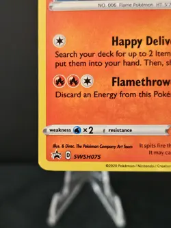 Pokemon TCG Special Delivery Charizard SWSH075 Near Mint Holo Promo Pikachu - Image 5