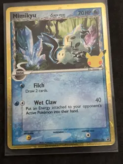Pokemon Celebrations Mimikyu (Delta Species) SWSH136 Sword & Shield Promo - NM - Image 1