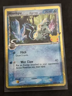 Pokemon Celebrations Mimikyu (Delta Species) SWSH136 Sword & Shield Promo - NM - Image 2