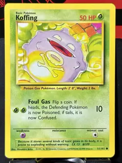 Koffing - Pokemon TCG - Base Set - 51/102 - COMMON ~ NM - Image 3
