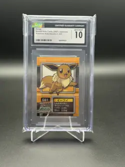 Eevee Pokemon Kids Sticker Seal Japanese CGC 10 No.031 Rare 2008 Bandai Japan - Image 1