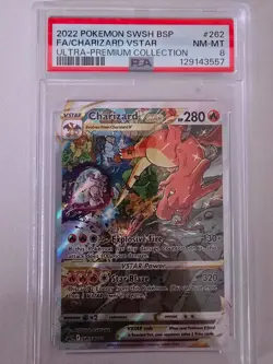 Charizard VSTAR #262 PSA 8 - SWSH Ultra Premium Promo Holo Rare Pokemon - Image 1