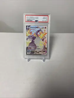 2021 Pokemon Sword and Shield Shining Fates Charizard Vmax #SV107 PSA 10 - Image 1