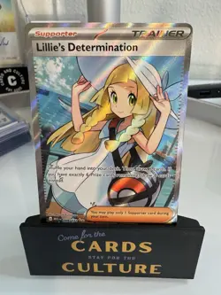 TCG Pokemon Lillie's Determination 169/132 Mega Evolution Ultra Rare Holo NM/M - Image 1