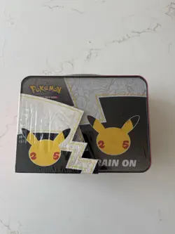 Pokemon Celebrations 25th Anniversary Collectors Chest Lunch Box Tin Sealed - Image 3