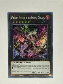 Yu Gi Oh Wollow, Founder Of The Drudge Dragons (DABL-EN047) 1st edition (NM) - Image 1
