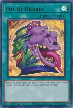 Pot of Desires - Playset 3 Cards - RA01-EN056 - Ultra Rare - Yugioh - Image 2