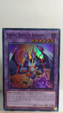 Garura, Wings Of Resonant Life 1st Edition [LP] - Yu-Gi-Oh! RA02 [Super Rare] - Image 1