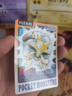 Pokemon Karte Card japanese carddass Pocket monsters 1997 Alakazam Simsala NM - Image 3