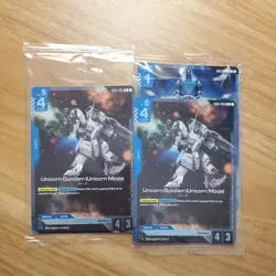Unicorn Gundam (Unicorn Mode) - Newtype Rising Release Promo Sealed 2 card - Image 1