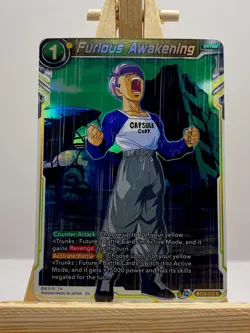 Dragon Ball Super CCG Furious Awakening Trunks BT12-117 C Foil Anime Card - Image 1