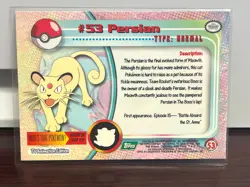 Persian #53 Topps Green Label Non Foil Pokemon Card - Image 2