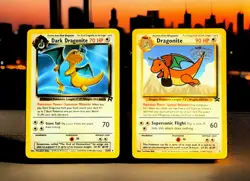 Dark Dragonite 22/82 Rare Team Rocket Unlimited Pokemon Card WB Black Star Promo - Image 1