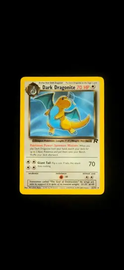 Dark Dragonite 22/82 Rare Team Rocket Unlimited Pokemon Card WB Black Star Promo - Image 4