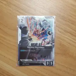 [Sealed] ST04-002 Strike Gundam Promo + Kira Card Game Foil Sealed Pack - Image 1