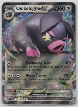 Pokemon Card Oinkologne ex - Double Rare SV01: Scarlet & Violet Base Set 158/198 - Image 1