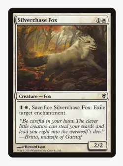 Silverchase Fox | CON | Pauper Staple Enchantment Hate | MTG Exile Removal | LP - Image 1