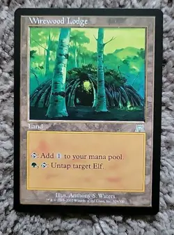 MTG Wirewood Lodge, near mint, NM English Onslaught Magic Regular - Image 1