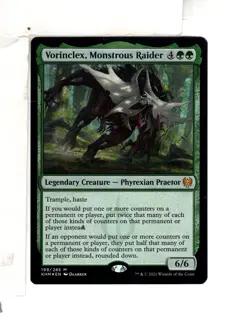 MTG SkeenAB Vorinclex Monstrous Raider FOIL from Kaldheim. MP. - Image 1