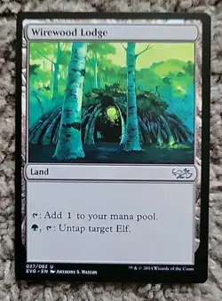 Wirewood Lodge 2007 Duel Decks: Elves vs. Goblins Colorless Land MTG NM Magic - Image 1