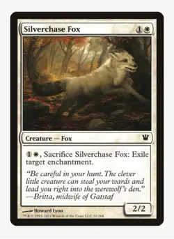 Silverchase Fox | ISD | Pauper Staple Enchantment Hate | MTG Exile Removal | LP - Image 1