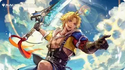 Playmat Tidus FFX Final Fantasy TCG MTG Magic The Gathering BRAND NEW/ - Image 1