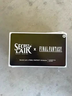 Magic the Gathering MTG Secret Lair X Final Fantasy: Rainbow Foil Grimoire - Image 1