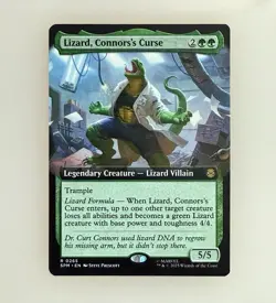 MTG: Lizard, Connors's Curse (Extended Art) Marvel's Spider-Man Regular NM - Image 1