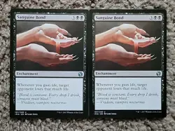MTG Magic 2x X2 Sanguine Bond Iconic Masters Regular NM - Image 1