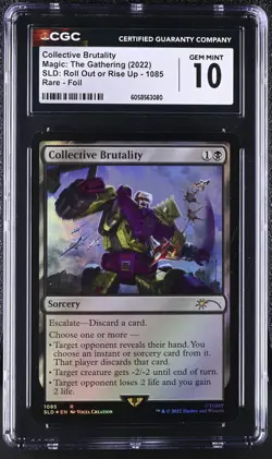 COLLECTIVE BRUTALITY Secret Lair Foil Transformers CGC 10 MTG [Nostalgium] - Image 1