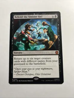 Behold the Sinister Six! - Marvel's Spider-Man MTG Plus Bonus Card!!! - Image 1