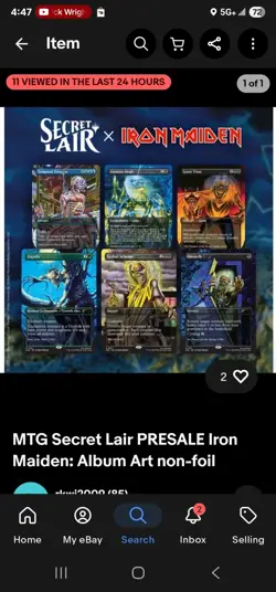 MTG Secret Lair PRESALE Iron Maiden: Album Art non-foil SHIPS FAST! - Image 1