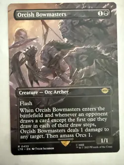 MTG: Orcish Bowmasters Borderless Card Regular Lord of the Rings 433- NM - Image 1