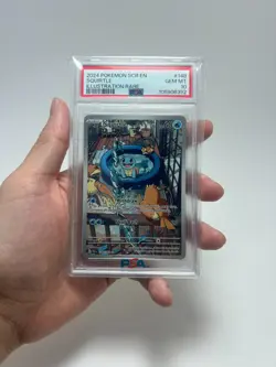 2024 POKEMON SCR EN-STELLAR CROWN ILLUSTRATION RARE #148 SQUIRTLE PSA 10 - Image 1