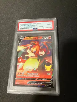 2021 Pokemon Lance's Charizard V SWSH133 Celebrations Collection Promo - PSA 9 - Image 1