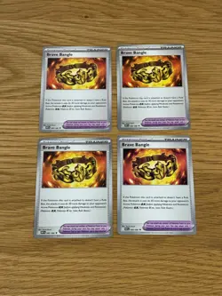 4 x Brave Bangle - 080/086 - Uncommon - White Flare - Playset - Pokemon TCG [NM] - Image 1
