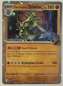 Tyrannitar 096/182 (Pokemon Center Exclusive) Stamped Promo NM - Image 1