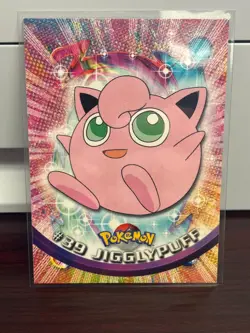 1999 Topps Pokemon TV Animation Series 1 Jigglypuff Green Logo #39 - Image 1