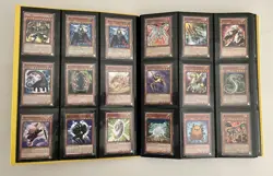 Yugioh Vintage 9 Foil/360 Card Binder Lot Dark Magician Blue-Eyes Red-Eyes 2002 - Image 3