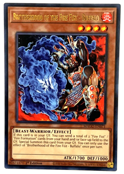 YuGiOh! - Brotherhood of the Fire Fist - Buffalo - MAGO-EN071 - 1st Edition Rare - Image 1
