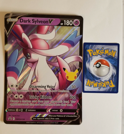 DARK SYLVEON V SWSH134 Celebrations Pokemon Card Near Mint JUMBO Oversized - Image 1