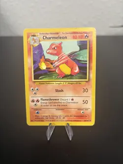 Pokemon TCG Charmeleon Base Set Unlimited Card 24/102 Regular MP - Image 1