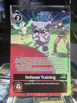 Digimon Card Game Defense Training Alternate Art P-107 Promo - Image 1